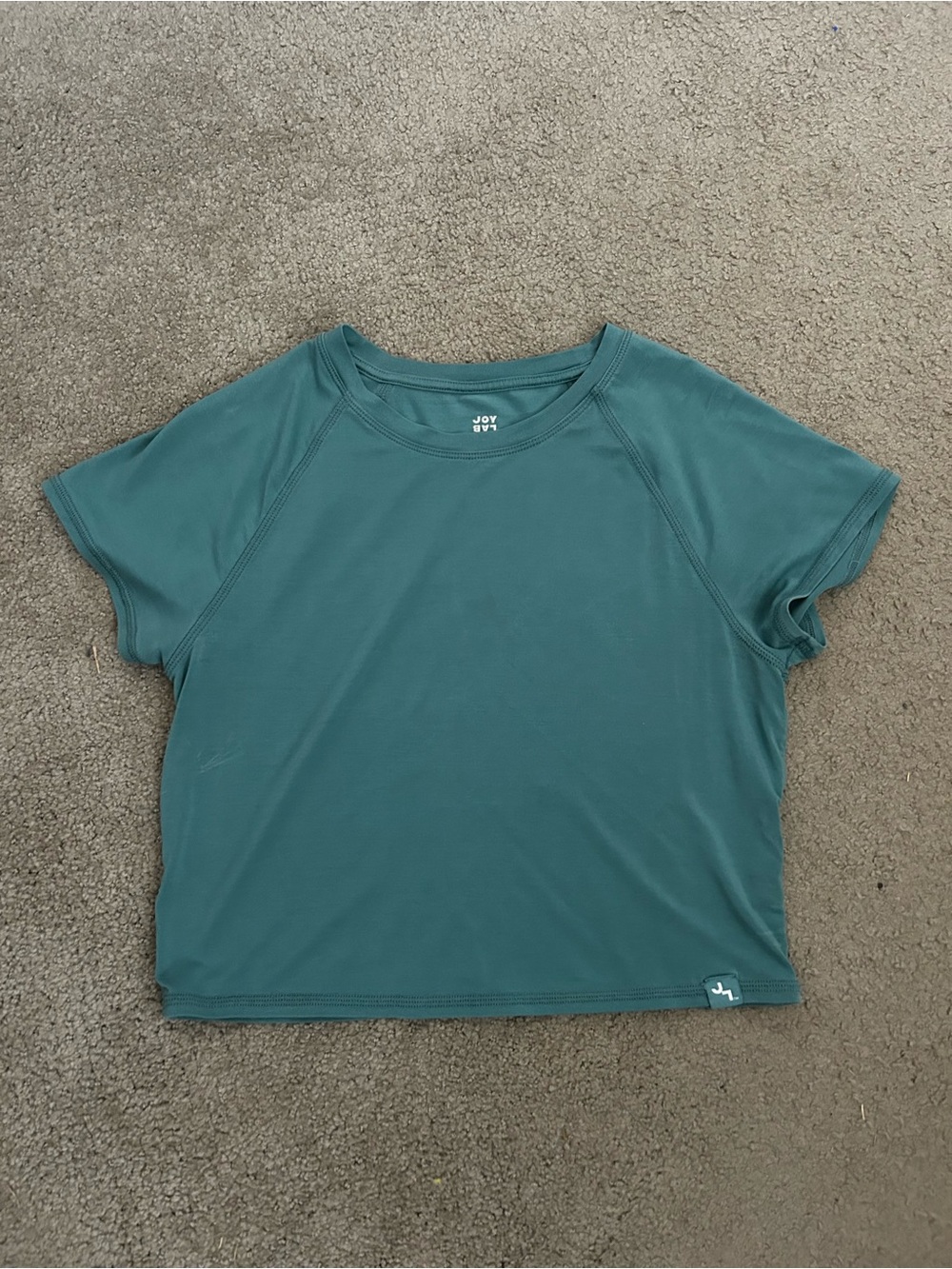 Teal Green JoyLab Cropped Tee Medium